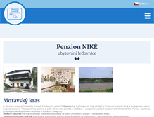 Tablet Screenshot of penzion-nike.cz